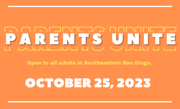 Join us for the "Parents Unite" event, part of the vibrant San Diego Events calendar! Open to all adults in Southeastern San Diego, this gathering will take place on October 25, 2023.